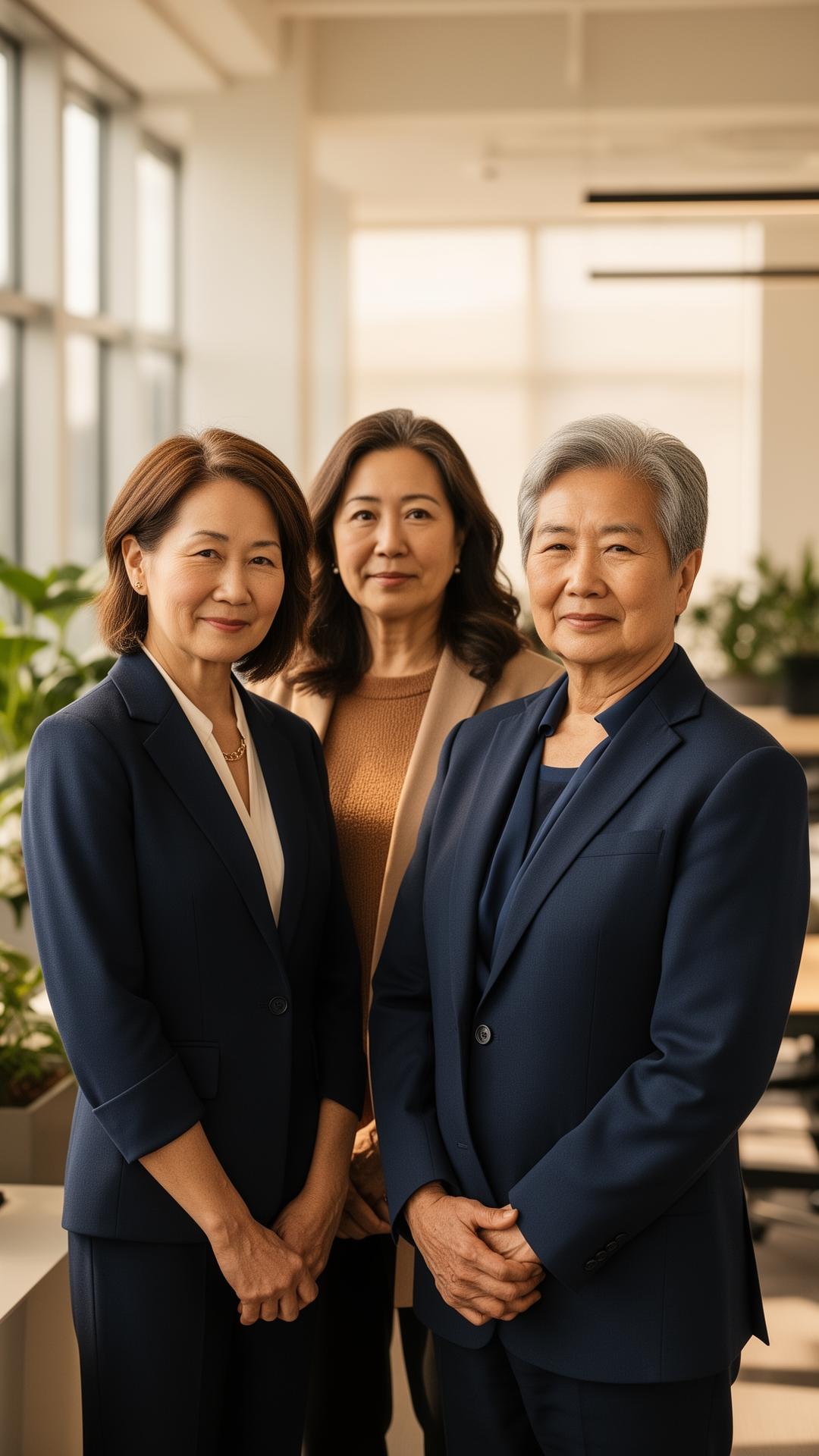 The Diaz-Christians family-operated team in their Santa Clara office